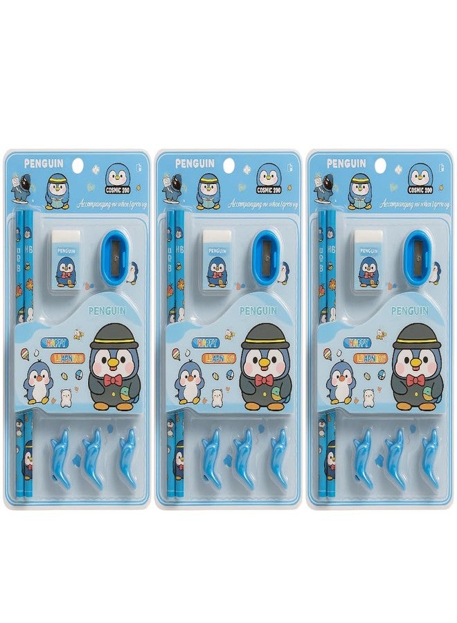 Tresneria Cute & Creative Stationery Set For Happy Learning Buddies (PENGUIN, 5) - Image 1